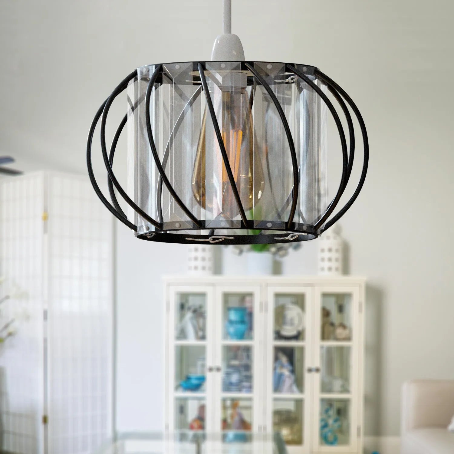 luminaire plafond cristal moderne