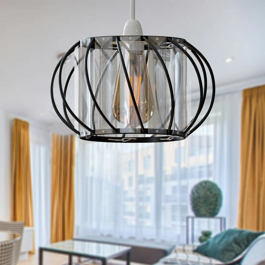 plafonnier globe verre salon