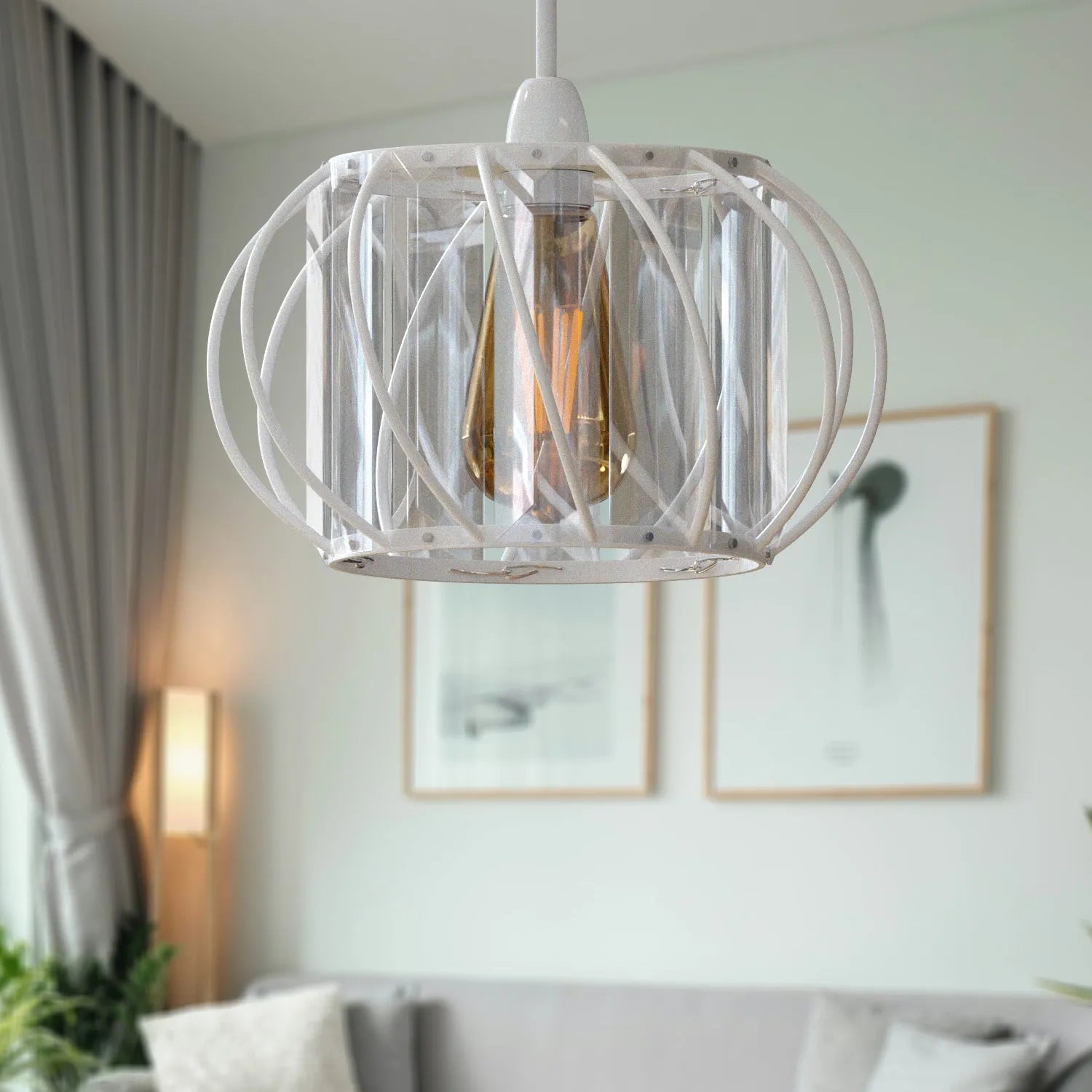 luminaire plafond cristal moderne