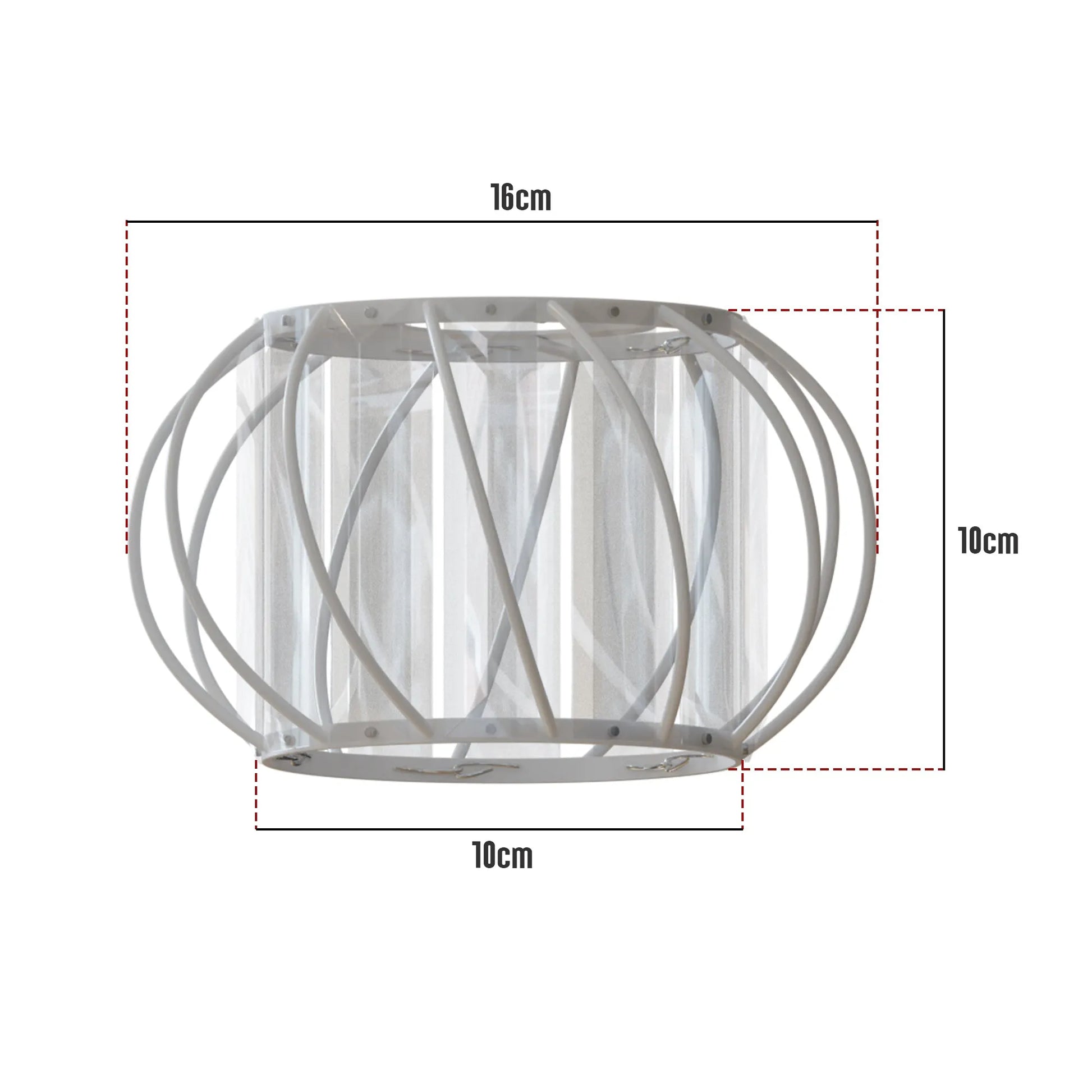 plafonnier cage verre