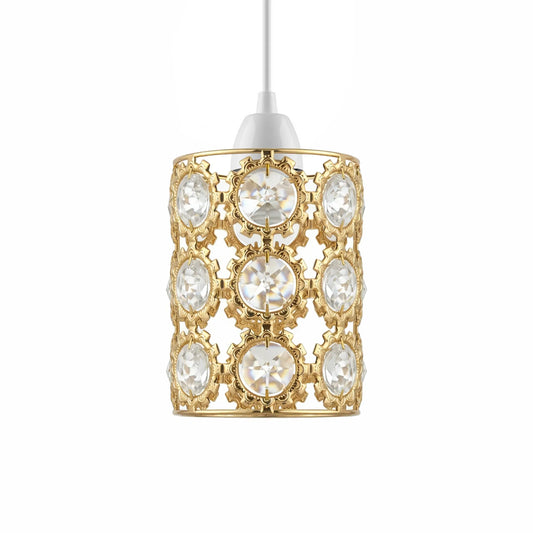 Abat-jour Doré en Cristal - Style Français Moderne - Elite Deco ~2030