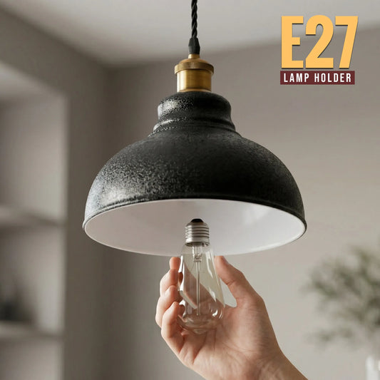 suspension hauteur réglable salon luminaire noir design bar lampe suspendue noire France
