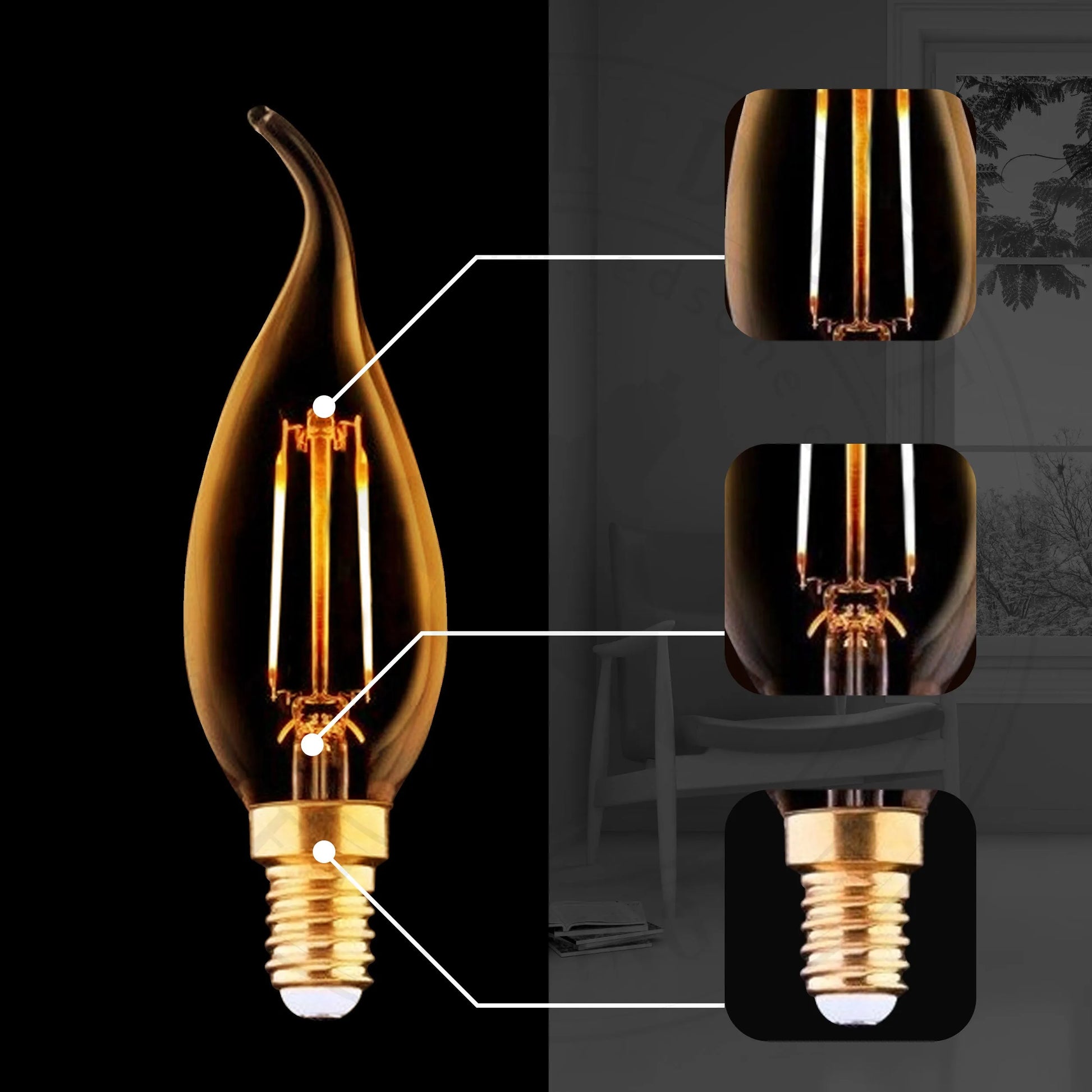 ampoule bougie LED 