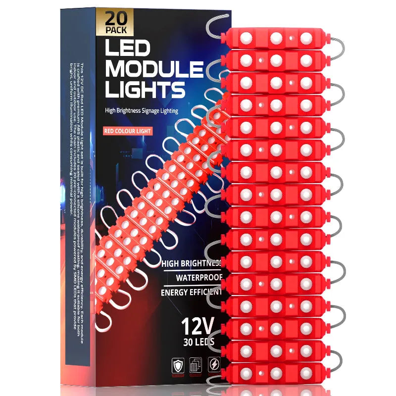 Modules lumineux 12V IP65 pour enseignes lumineuses