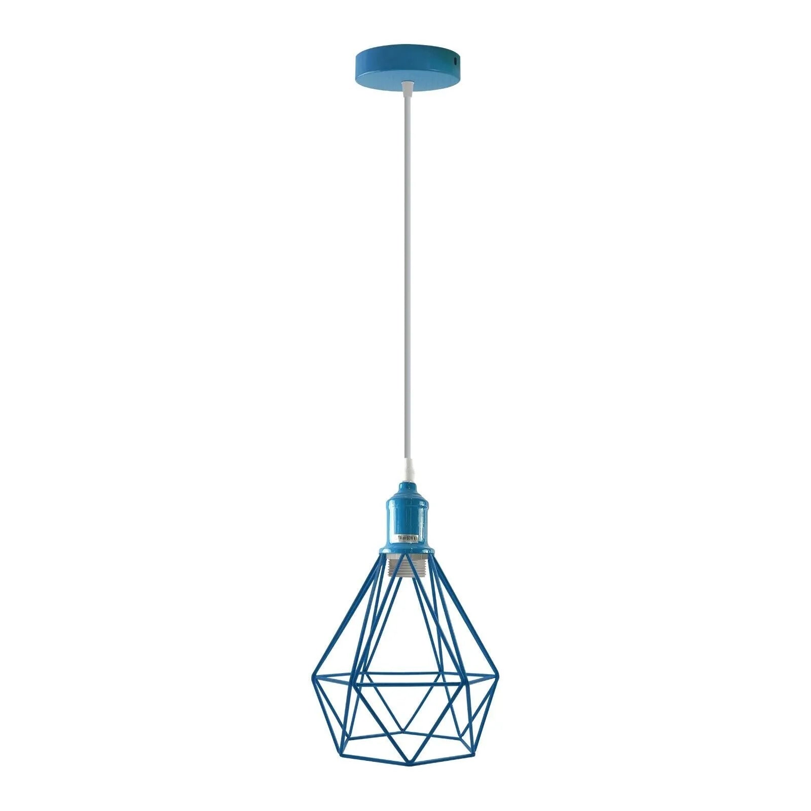Abat-jour suspension plafond cage métal industriel 