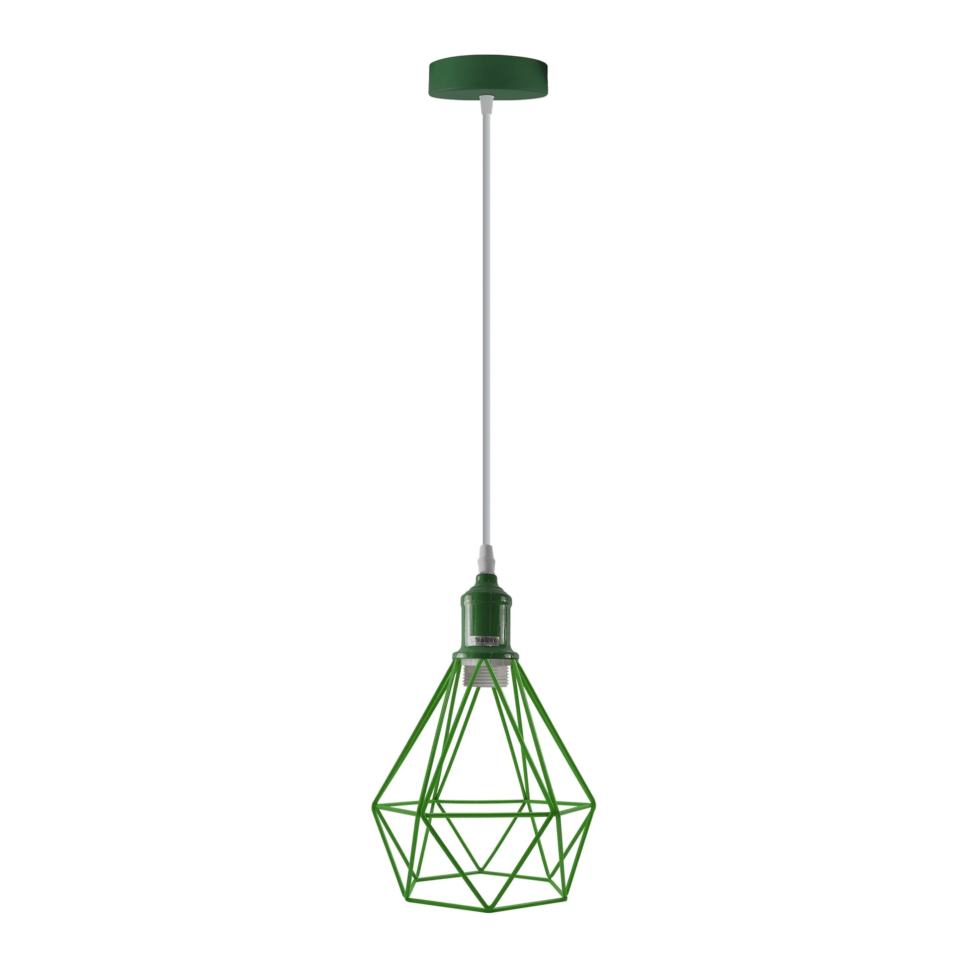 Abat-jour suspension plafond cage métal industriel