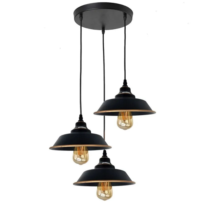 lampe suspendue vintage industrielle E27