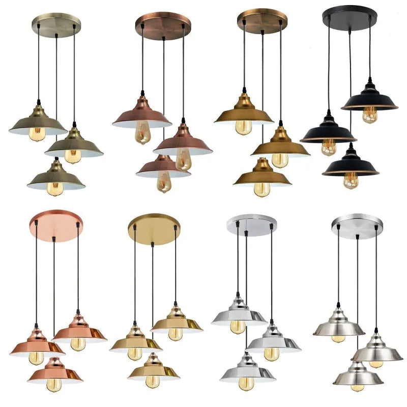 lampe suspendue vintage industrielle E27