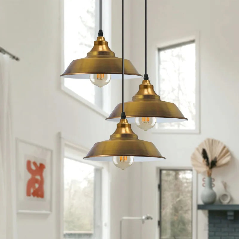 lampe suspendue vintage industrielle E27