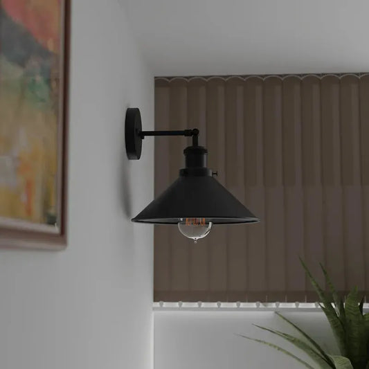 LEDSone Applique murale moderne noire pour salon et salle à manger ~2147
