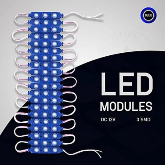 LEDSone Modules LED SMD Bleu 12V – Étanches IP65, Décoration Commerciale ~2180