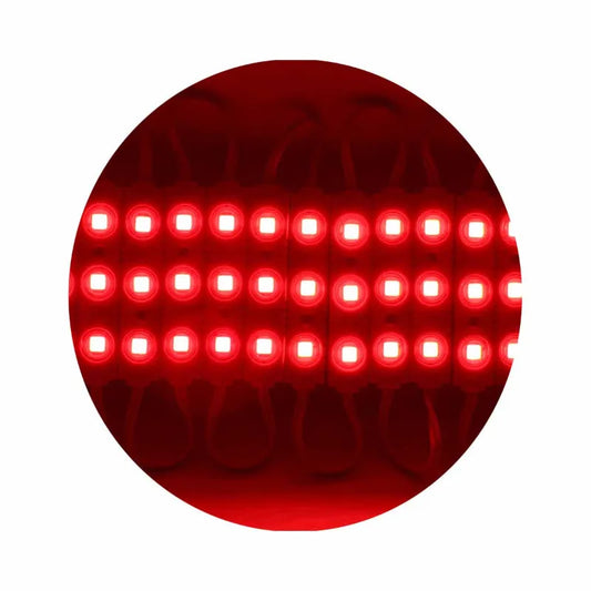 LEDSone Modules LED SMD Rouge DC 12V – Étanches IP65, Lot de 10 ~2181