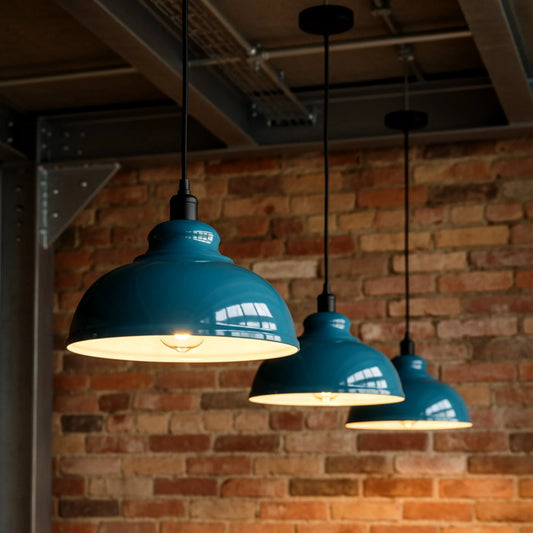 LEDSone Suspension industrielle de style usine, Ø 29 cm, suspension rétro ~2214