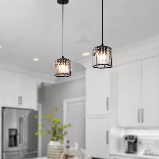 LEDSone Suspension Moderne en Cristal E27 | Verre K9 ~2226