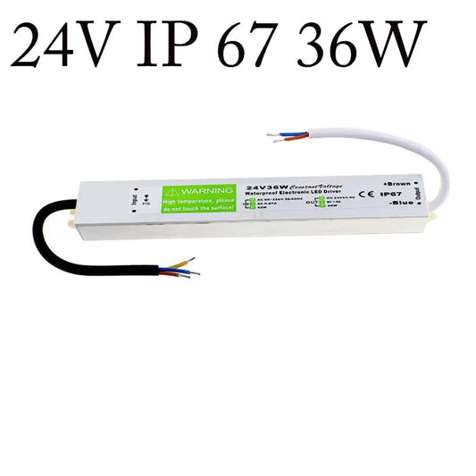 Transformateur LED 24V 36W Alimentation Étanche IP67 pour Ruban LED Aluminium ~2268
