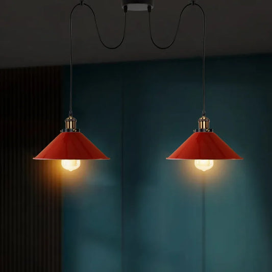 LEDSone Lampe araignée plafond home déco lampes rouges Ø 22cm|E27 ~2274