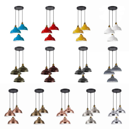 LEDSone Suspension à grappe 3 feux - Suspension vintage table à manger | Ø29 cm | E27 ~2302