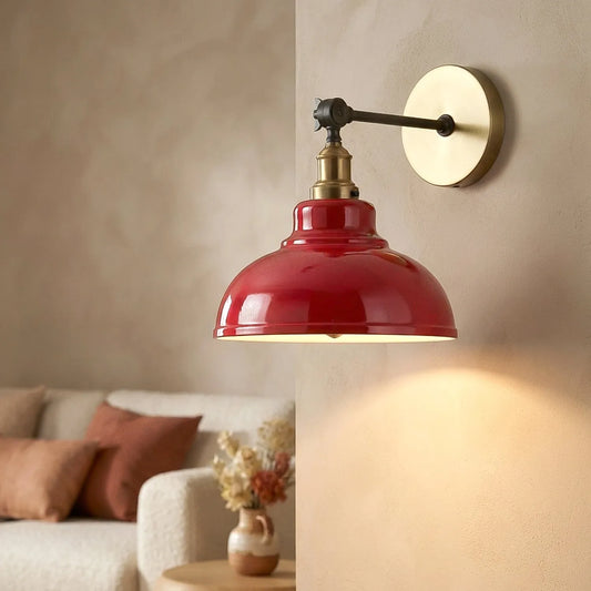LEDSone Applique murale réglable - Lampe d'atelier vintage applique industrielle | Ø 29 cm | E27 ~2312