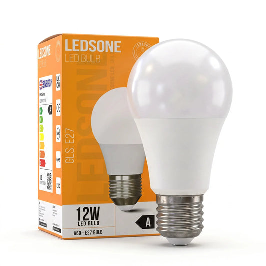 LEDSone Ampoule LED E27 A60 12W - 1160 lumens Blanc Froid 6400K  ~2327