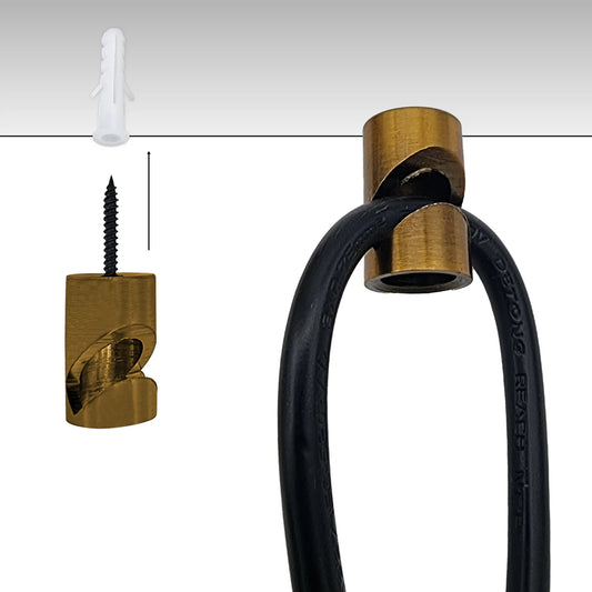 Crochet de câble pour luminaire suspendu, Clip de cordon, Clip de plafond ou de crochet mural en «V», ~ 4433