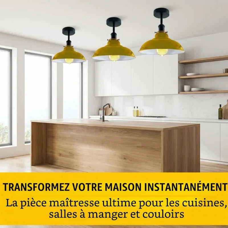 Plafonnier vintage style ancien pour salon