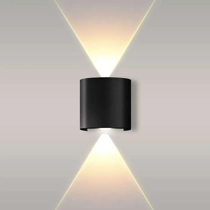 Black Curved up down wall lights.JPG