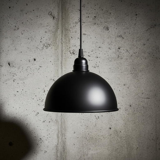LEDSone Suspension Luminaire Industriel 3 Têtes Métal Noir E27 vintage ~1992