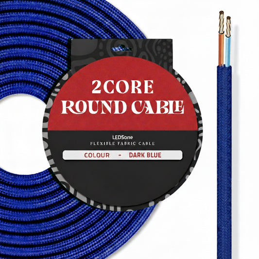 Câble électrique tressé 2 cœurs 1m/5m/10m ~ 3213