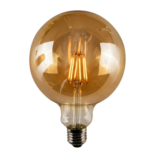 ampoule LED globe ambré pour lustre