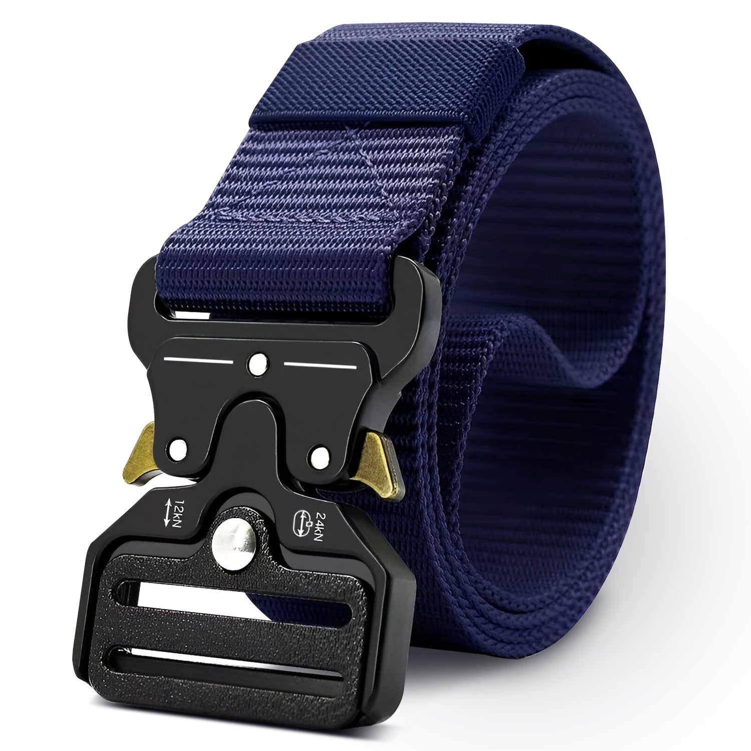Fabric Trim Men's Belt Adjustable Buckle Fit