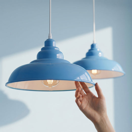 Suspension abat-jour vintage rétro en métal | E27 ~ 5854