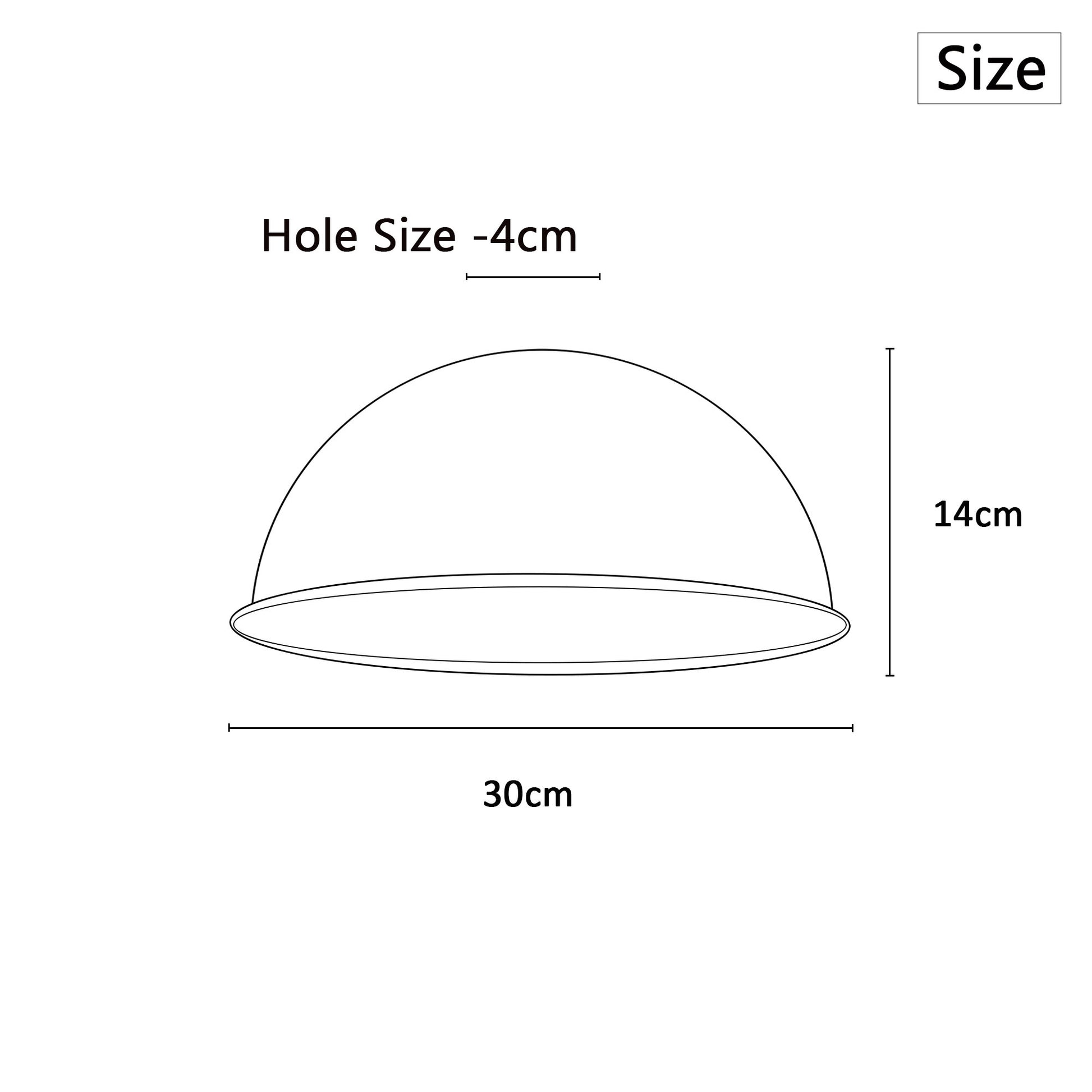 dome light shade - size image