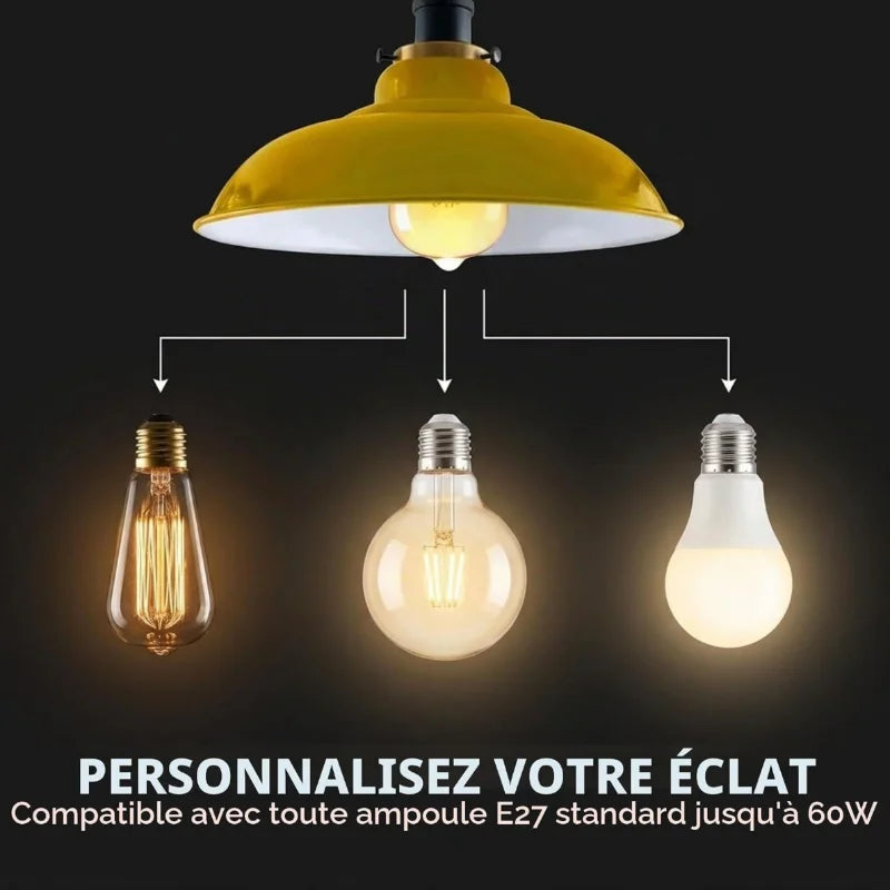 Plafonnier vintage style ancien pour salon E27