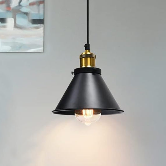 Lampe à suspension de plafond en métal, Vintage, industriel, rétro, Loft, support E27, ~ 2204
