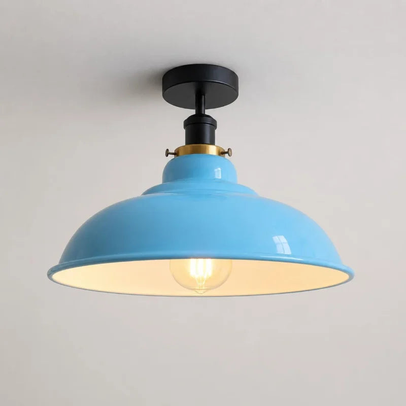 Luminaire plafonnier ancien style industriel