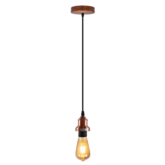 Support de lampe à vis en métal de Base E27, luminaires industriels avec câble de 95cm, ensemble d'éclairage ~ 4457