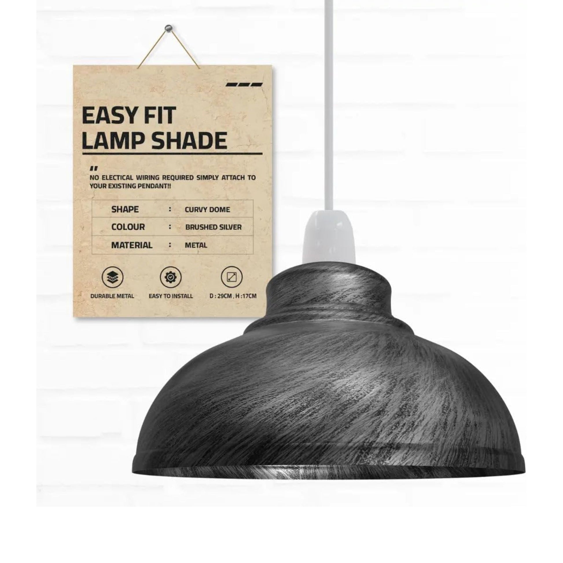 Abat-jour LEDSONE installation facile pour plafonniers.