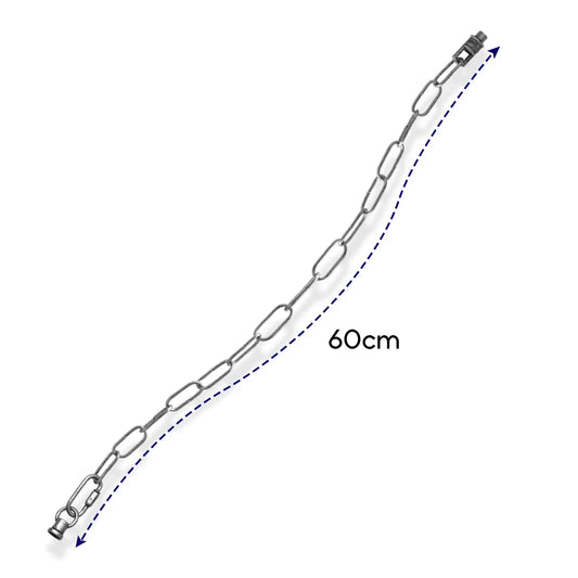Luminaire suspendu en argent brossé, chaîne de luminaire suspendu de 60 cm ~ 4444