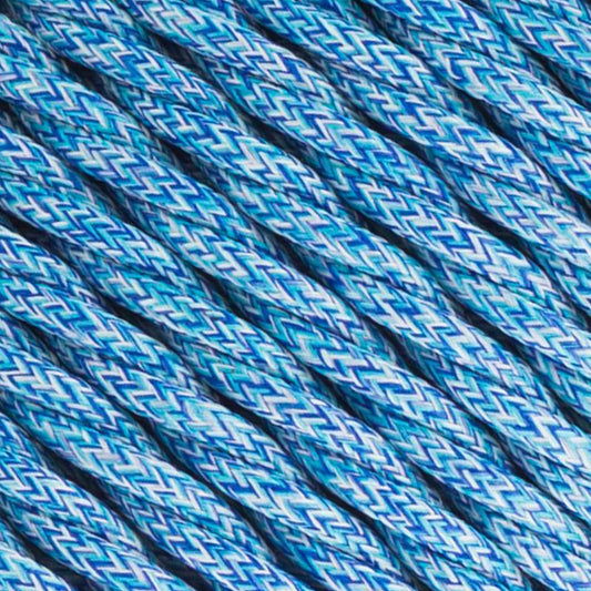 Tissu multi torsadé bleu 0.75mm~4883 de couleur de torsion de câble électrique de 2 noyaux