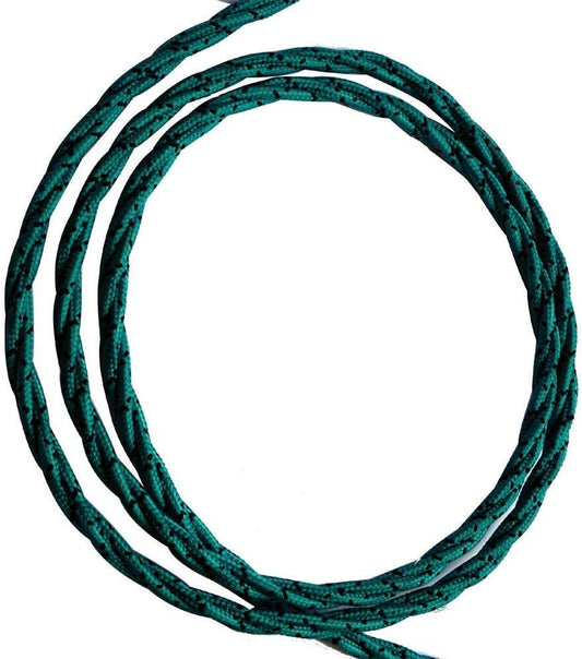 Câble électrique torsadé à 2 conducteurs de 10 m, tissu de couleur noire et teck, 0,75 mm ~ 4890