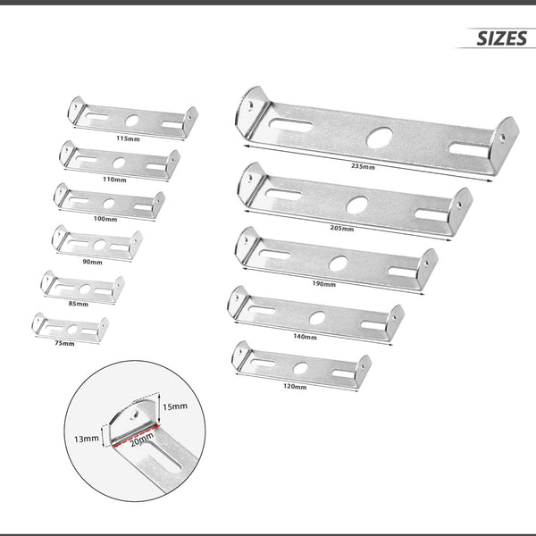 Support de fixation 75 mm pour rosace de plafond – Étrier avec accessoires