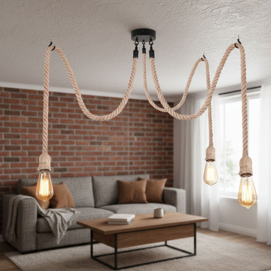 2m Octopus Suspension Corde D'araignée Luminaire E27 ~1507