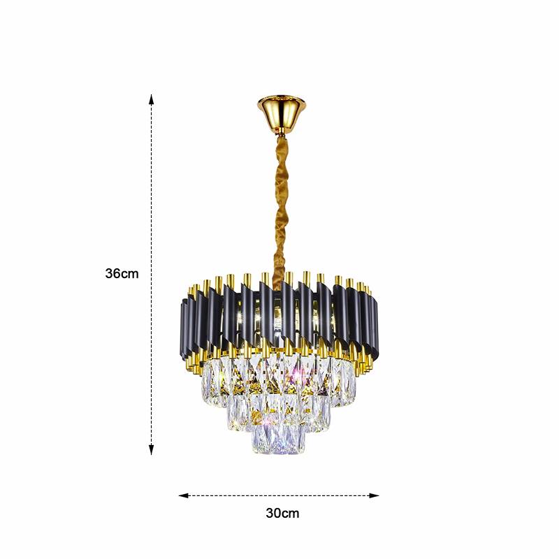 black and gold hanging crystal chandeliers for living room