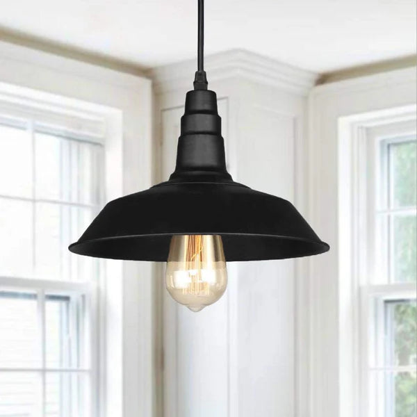 Suspension Style Fermier Industrielle – Abat-jour Bol Métallique pour Cuisine & Couloir