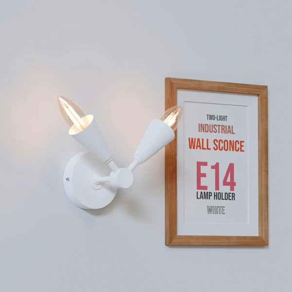 LEDSone Applique murale LED Connie, 2 ampoules E14