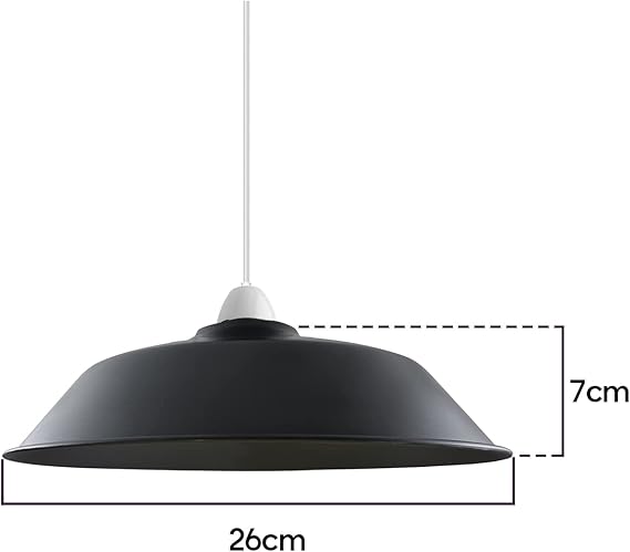 Abat-jour industriel rétro métal cuivre brossé suspension plafond E27 – LEDsone
