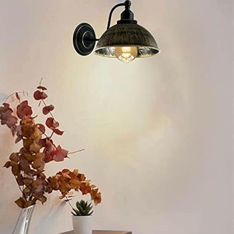 Applique murale interieur industrielle vintage LED – Plafonnier rétro métal E27 ~1508