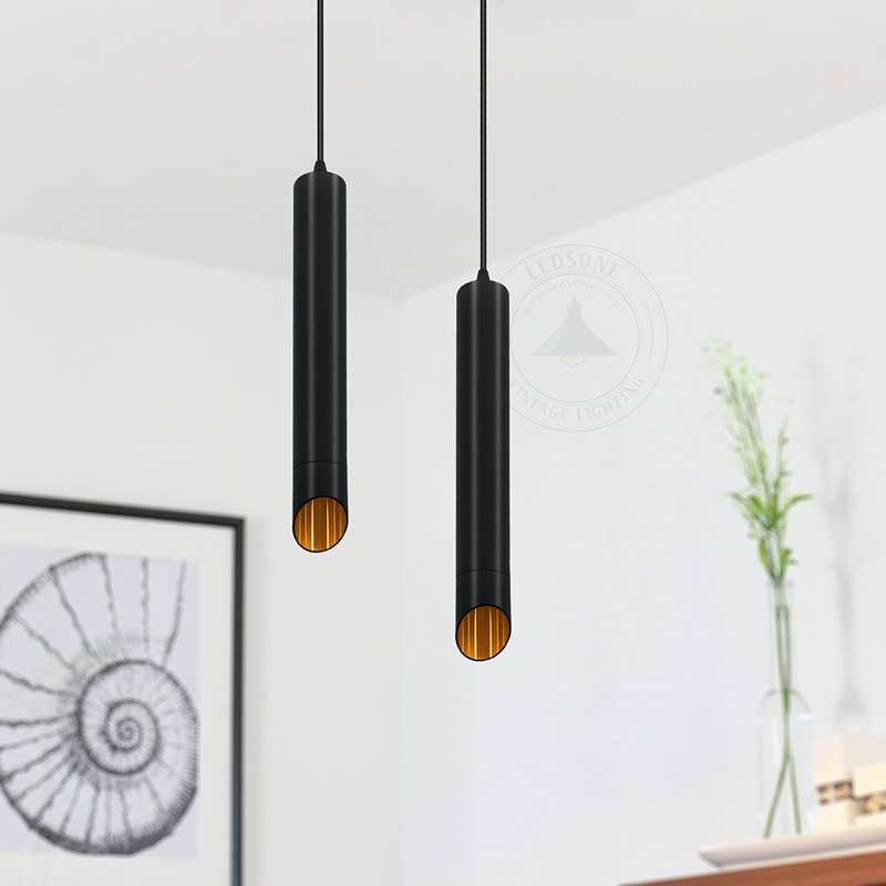 Modern Hanging Fixture Gold Inner Range GU10 Pendant Light-App 3