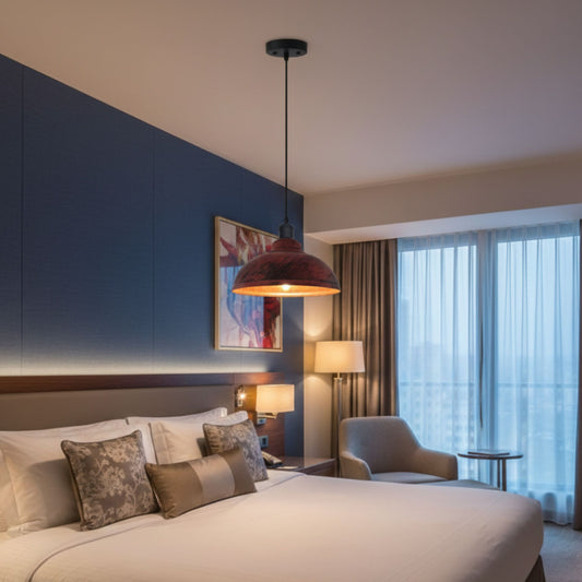 Lustre Suspendu Industriel – Abat-jour Dôme Rétro E27, 29 cm ~1876