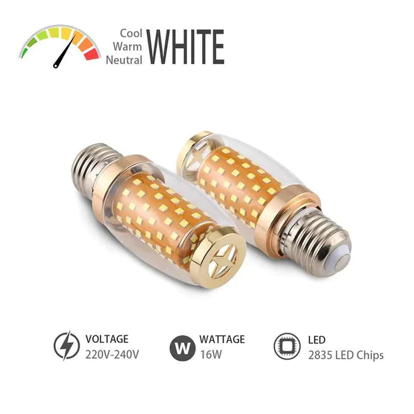 E27 LED warm white bulbs for winter lighting